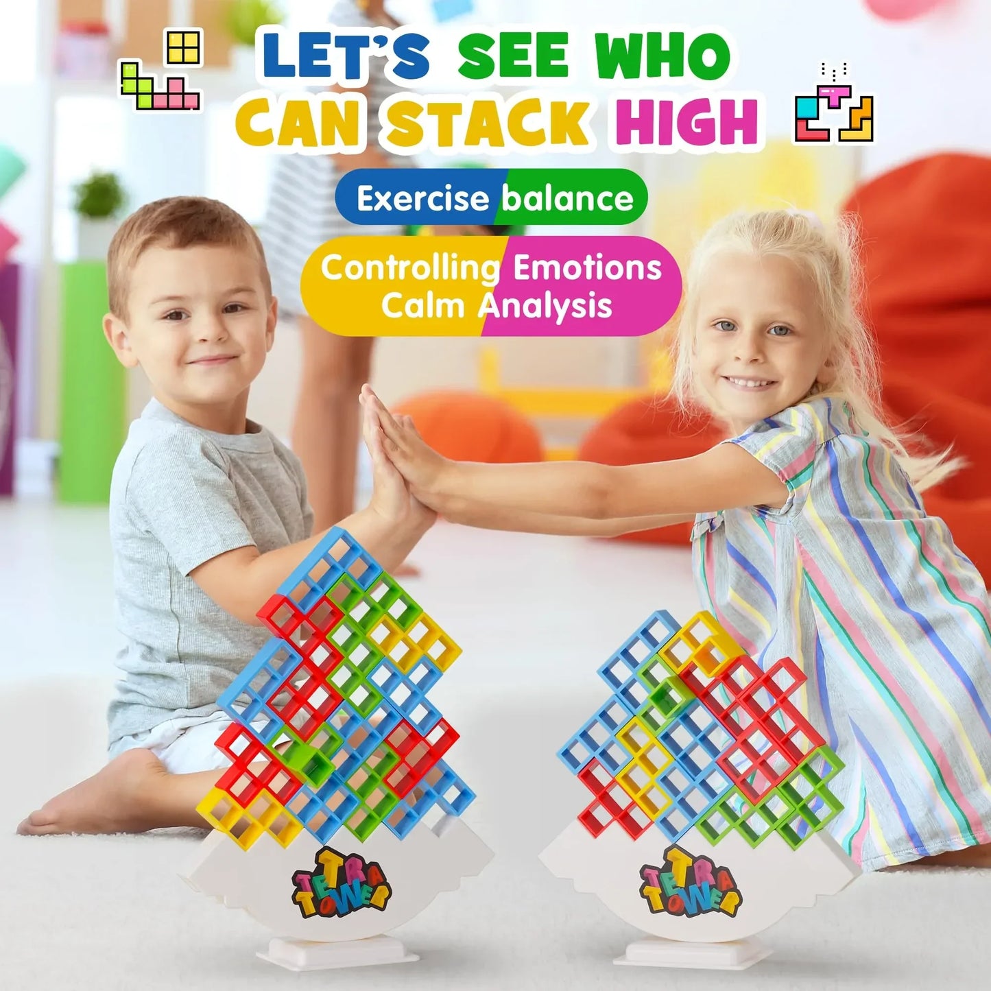 TetraTower® Tower Building Game