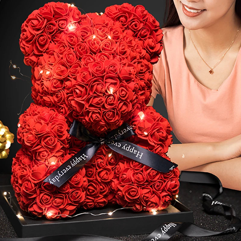 Eternal Embrace Light-Up Rose Bear