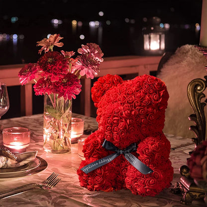 Eternal Embrace Light-Up Rose Bear